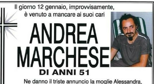 Frosinone, il parrucchiere Andrea Marchese morto per un malore: questa mattina l'ultimo saluto
