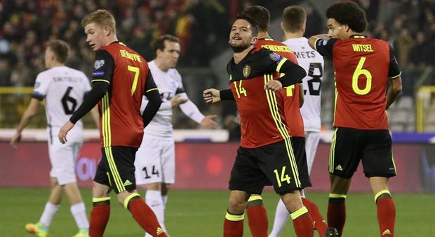 Il Belgio vince 4-3 e aiuta Ventura Bosnia battuta, l'Italia va ai playoff