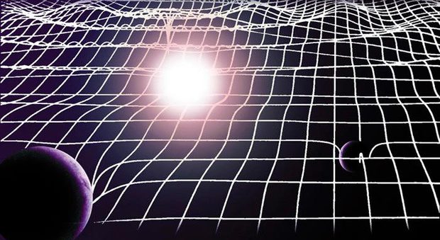 Una visione artistica delle onde gravitazionali
