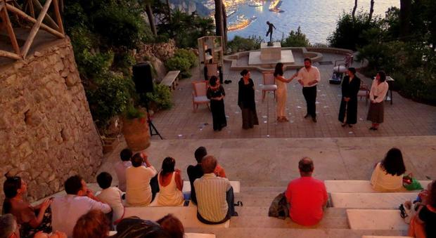 Capri: ieri sera a Villa Lysis in scena "L'Aria Blu"