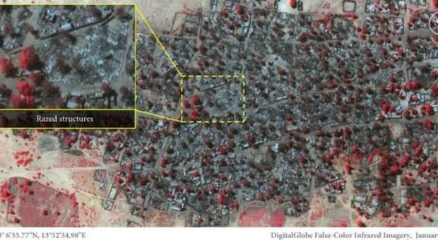 "Ecco le foto choc dal satellite dei crimini di Boko Haram"