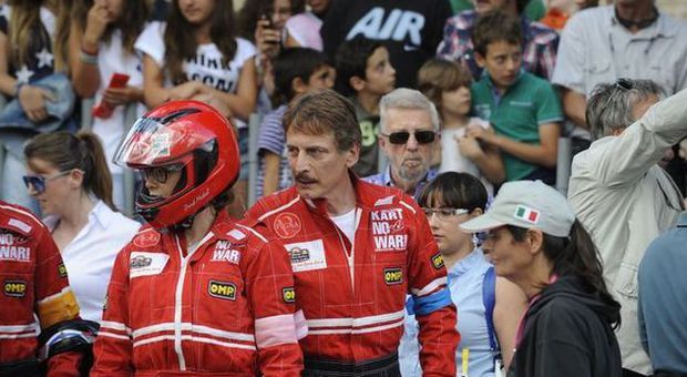 Vanessa Incontrada e Cesare Bocci durante la gara a Macerata