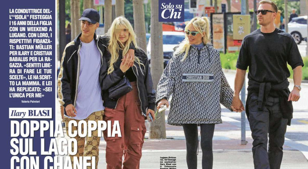 Ilary Blasi e Chanel Totti, madre e figlia insieme a Lugano con i loro fidanzati: le foto del weekend romantico in famiglia