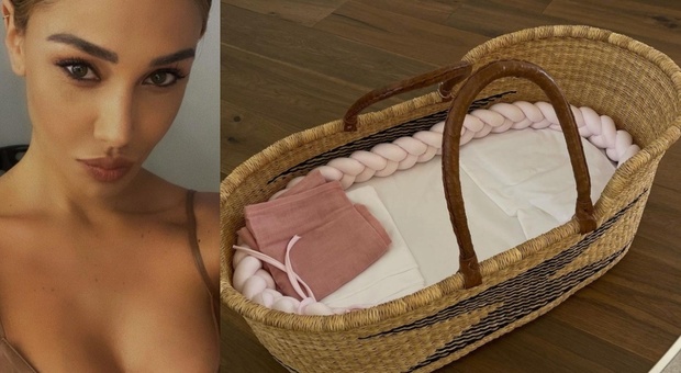 Belen incinta, appare la culla di Luna Marì su Instagram. Fan emozionati: «Che dolce annuncio...»