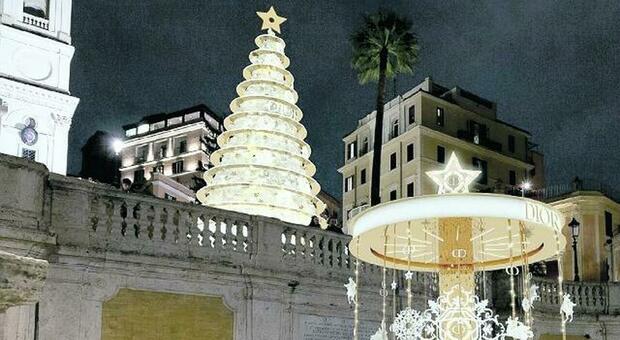 Natale Roma, albero e luminarie firmati Dior. La maison addobberà l’area di Trinità de’ Monti