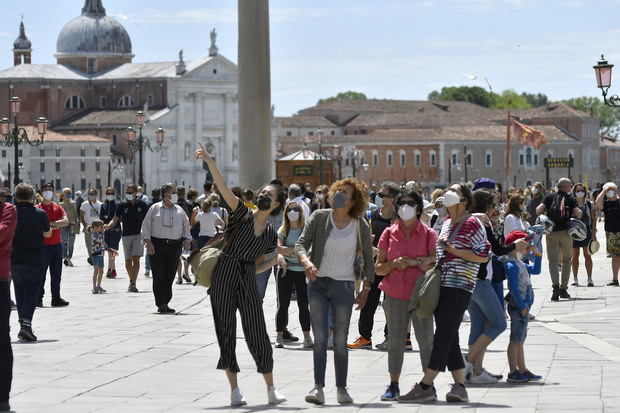 Turisti a Venezia, oggi 24 maggio