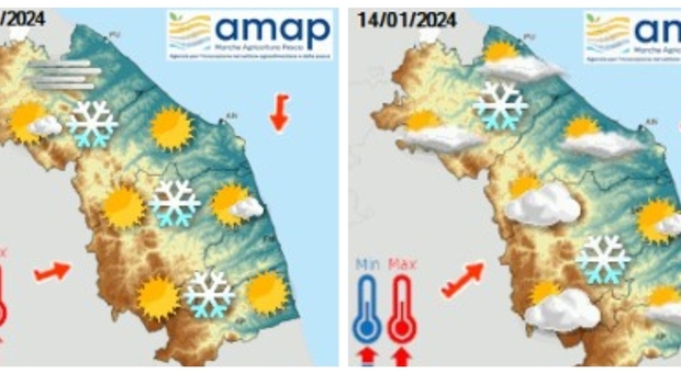 Previsioni meteo per il eeekend nelle Marche: sole e freddo, attenzione a gelate e foschie