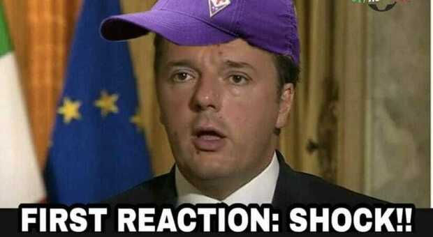 Napoli-Fiorentina, il web impazzisce e dedica i sei gol a Renzi: «Shock!»