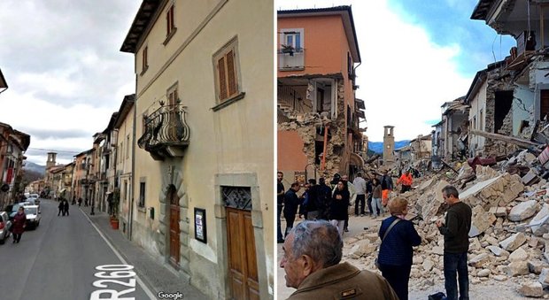 Case e edifici distrutti, come il sisma ha cambiato Amatrice