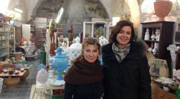La Boldrini nel quartiere delle Ceramiche a Grottaglie