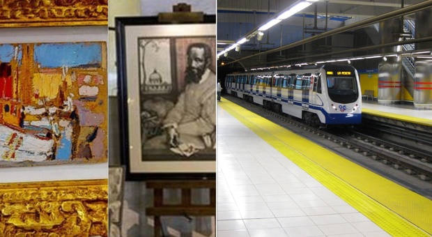 Ruba opere d'arte per 340mila euro e fugge in metro dal centro alla periferia