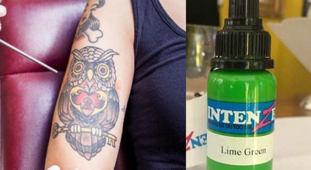 Tatuaggi, ritirato inchiostro verde "Lime Green": «Rischio cancerogeno»