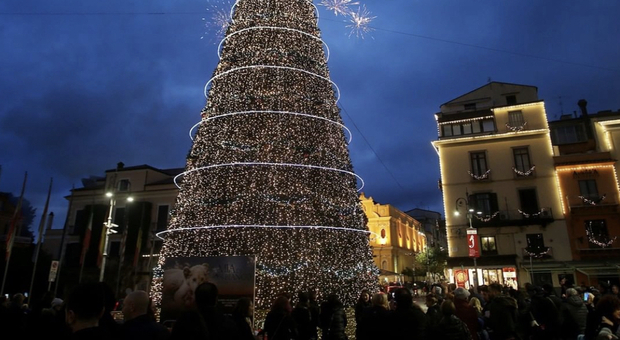 Accensione albero di Natale di piazza Tasso a Sorrento