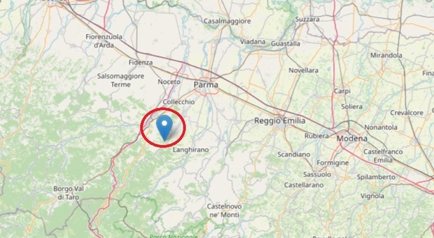 Terremoto oggi a Parma, scossa magnitudo 3.8 con epicentro a Calestano. Nella zona sciame sismico da giorni