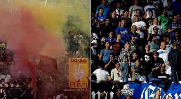 I tifosi di Roma e Inter