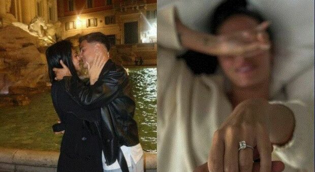 Dybala si sposa, proposta di matrimonio alla fidanzata Oriana Sabatini a Fontana di Trevi: le foto sui social. Chi è la cantante figlia d'arte