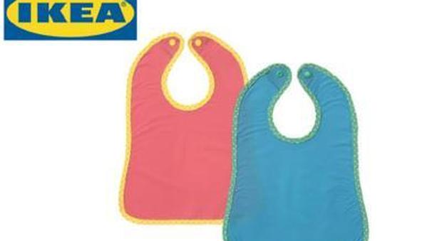 Ikea, bavaglini “Matvra” ritirati dal mercato: «Si rischia il soffocamento»