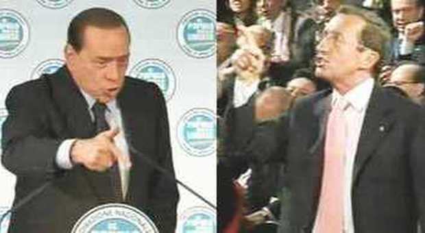 Lo scontro Berlusconi-Fini