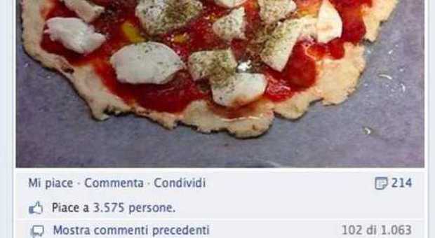 La foto della pizza di Matteo Salvini su Facebook
