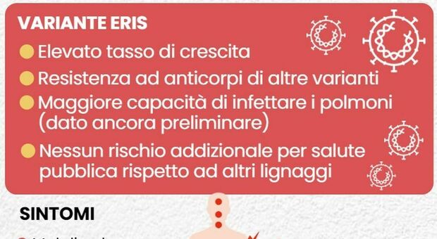 Covid, variante Eris dominante in Italia: sintomi, cure e differenze con altri ceppi