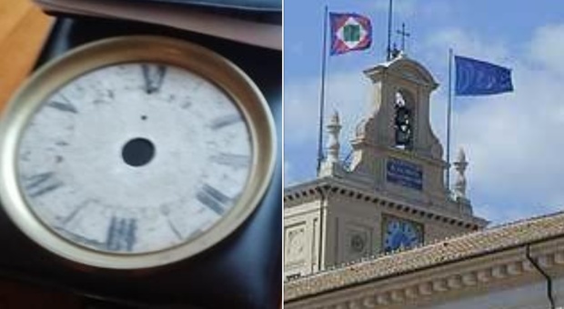 Lo storico orologio della torre del Quirinale ritrovato dai carabinieri: era stato rubato. Tre denunciati