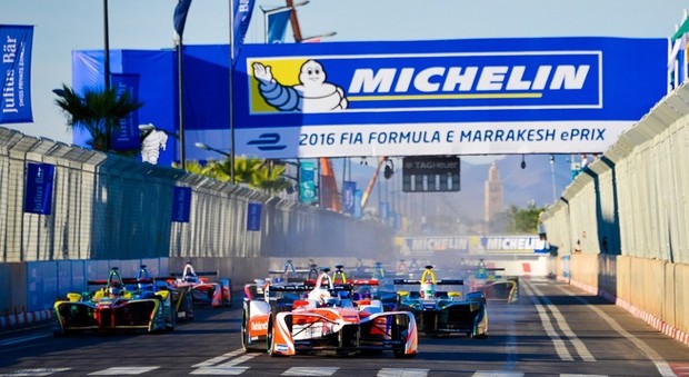 La partenza dell'e-Prix di Marrakech di due anni fa