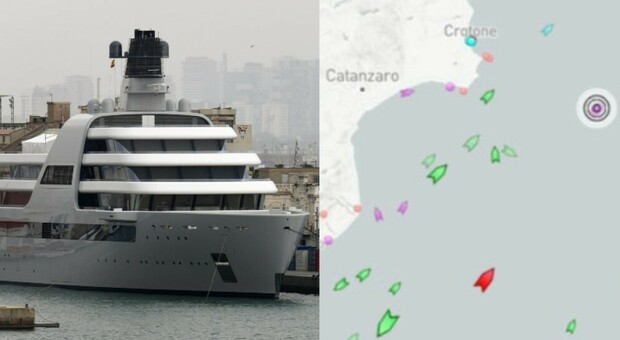 Abramovich, lo yacht Solaris (da 600 milioni) naviga senza meta nello Ionio: è al largo di Catanzaro