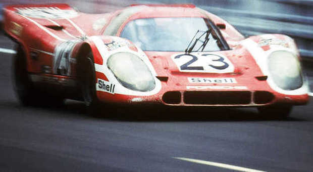 La Porsche 917 vincitrice dell'edizione 1970 della 24 Ore di Le Mans