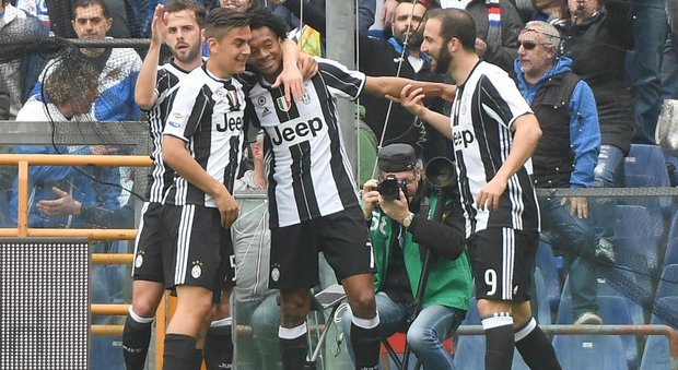 Sampdoria-Juventus 0-1: un tuffo di Cuadrado lancia la volata dei bianconeri