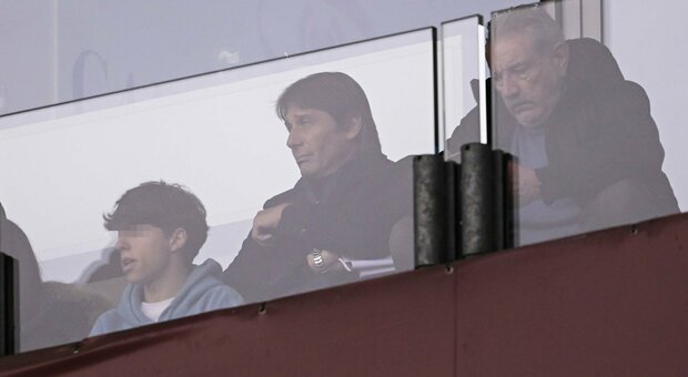 Antonio Conte allo stadio