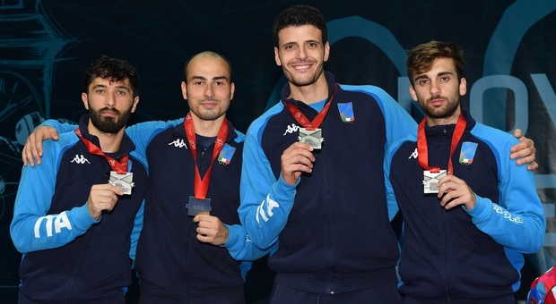Europei di scherma, Italia d'argento con la squadra maschile di fioretto
