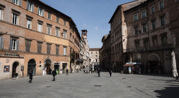 Una veduta di corso Vannucci a Perugia