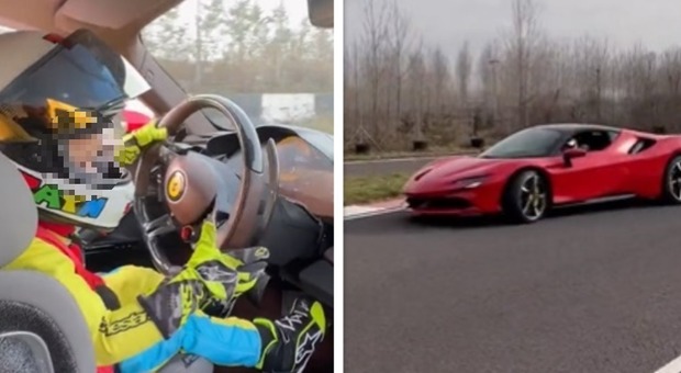 Bambino di tre anni guida la Ferrari SF90 da 500mila euro del padre: il video incredibile pubblicato su Instagram