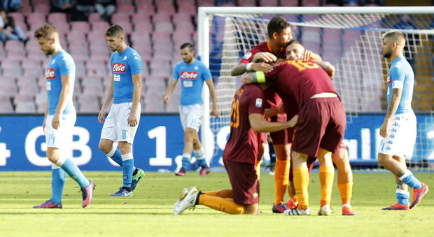 Napoli a picco: la Roma vince 3-1 sono i giallorossi l'anti-Juventus
