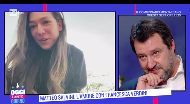 Matteo Salvini si commuove per il videomessaggio della fidanzata Francesca Verdini: «Ti amo»