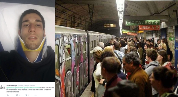 Roma, metro B, si stacca la porta in corsa: due feriti, Atac apre un'inchiesta