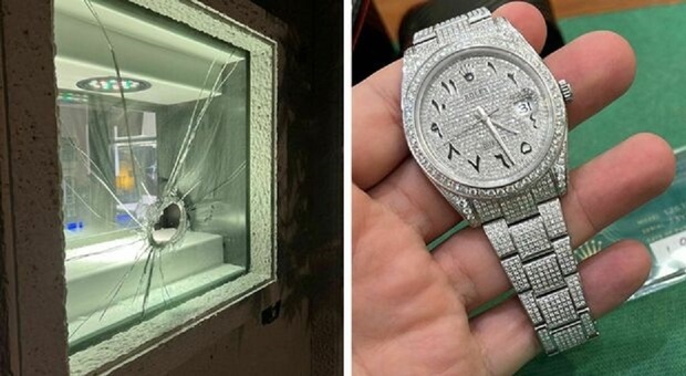 Ladri fanno un foro nella vetrina e rubano un Rolex tempestato di diamanti. Il gioielliere: «In Italia ce ne sono solo due»