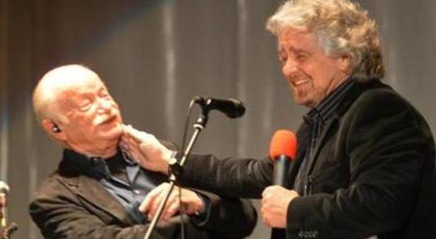 Gino Paoli e Beppe Grillo