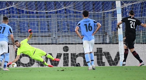 La Lazio crolla 0-3 col Milan in casa e vede lo scudetto allontanarsi