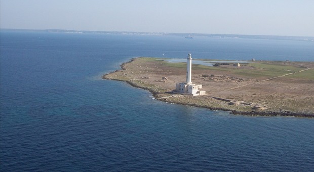 Il faro dell'Isola di Sant'Andrea a Gallipoli