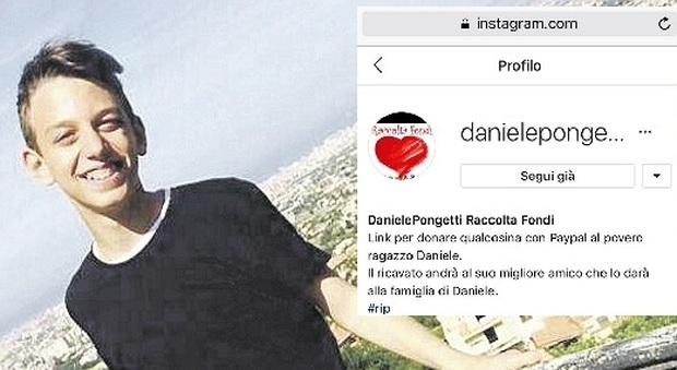 Daniele Pongetti e il profilo fake con cui si è data avvio a una raccolta di fondi non autorizzata