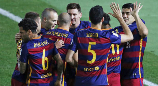 Il Barcellona è campione del mondo: 3-0 al River Plate, a segno Messi e doppietta di Suarez