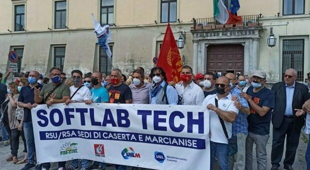 Protesta Softlab a Caserta