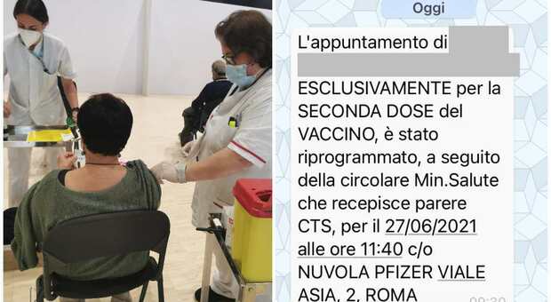 Lazio, seconda dose Pfizer a 35 giorni: partono gli sms con la nuova data