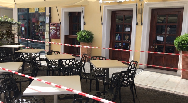 Un ristorante chiuso a Pordenone
