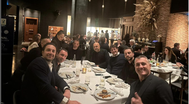 Luciano Spalletti con gli altri ospiti della Lega