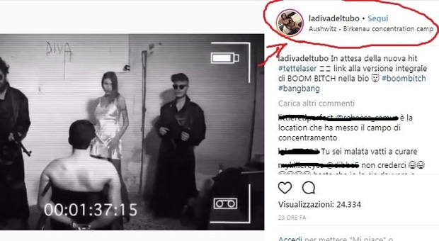 Pubblica un video musicale su Instagram: la location è Auschwitz. E scoppia la protesta contro il social