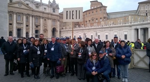Il gruppo dell'Anmil a San Pietro