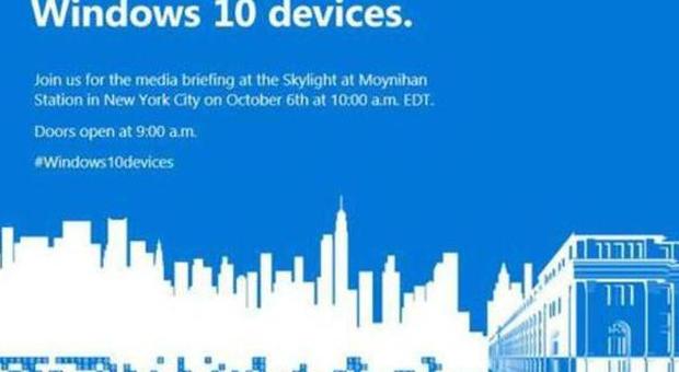 Microsoft, atteso nuovo evento il 6 ottobre: le prime indiscrezioni sui dispositivi