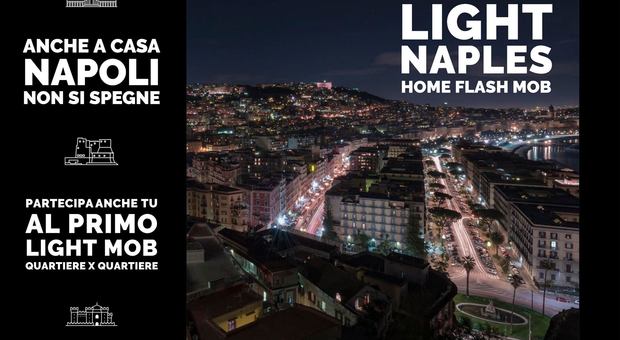 Coronavirus, «Napoli non si spegne»: flash mob da casa